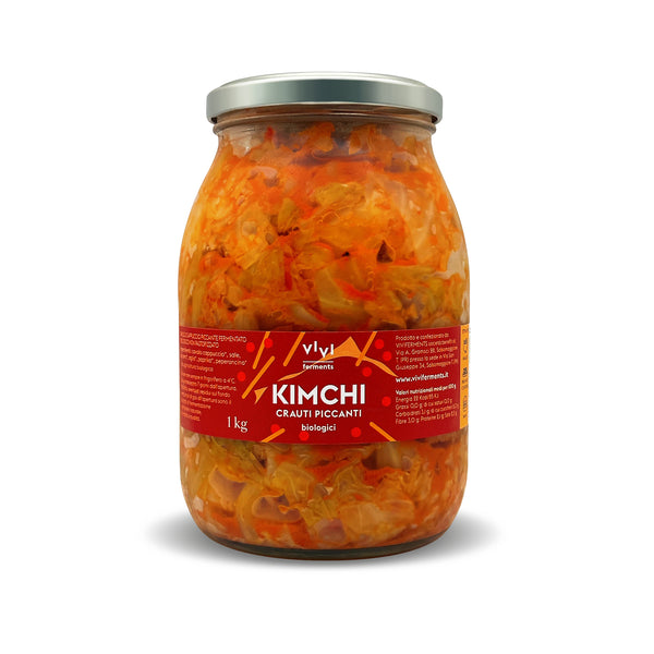 KIMCHI, CRAUTI PICCANTI biologici (vaso da 1 kg)