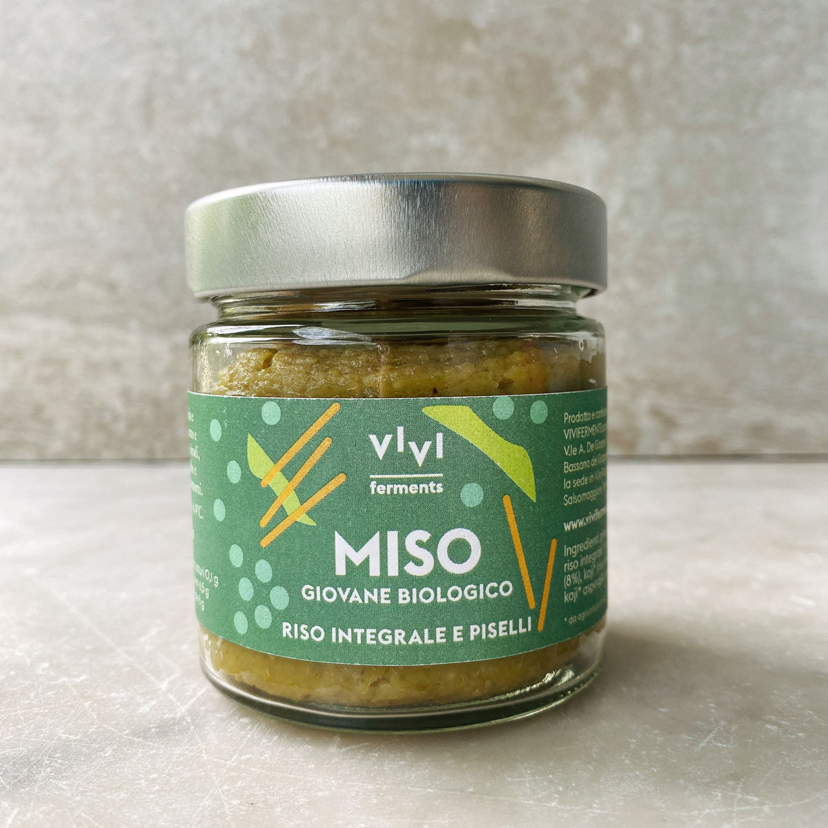 MISO GIOVANE BIOLOGICO. RISO INTEGRALE E PISELLI – VIVI ferments