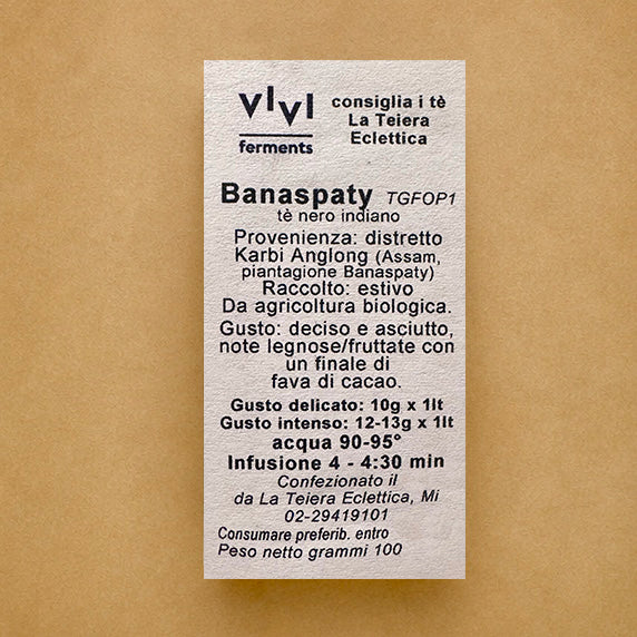 TÈ NERO INDIANO (BANASPATY)