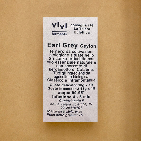 TÈ NERO EARL GREY (CEYLON)