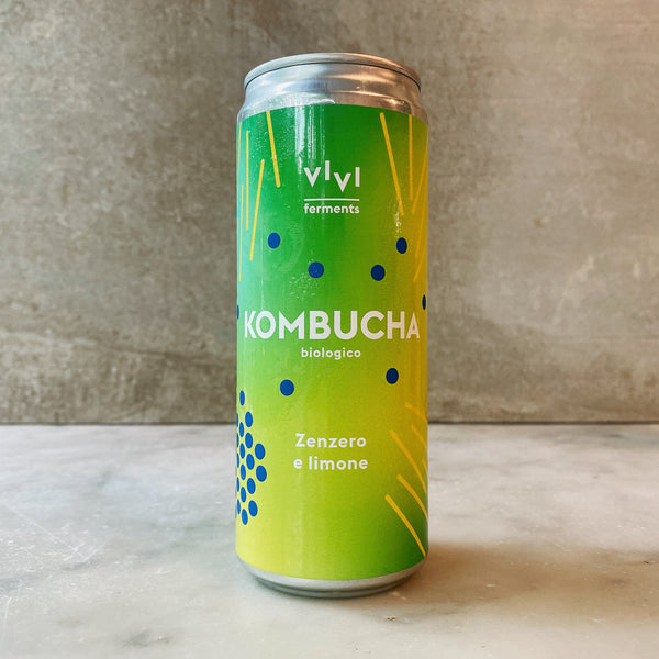 KOMBUCHA ZENZERO E LIMONE biologico (12 lattine)