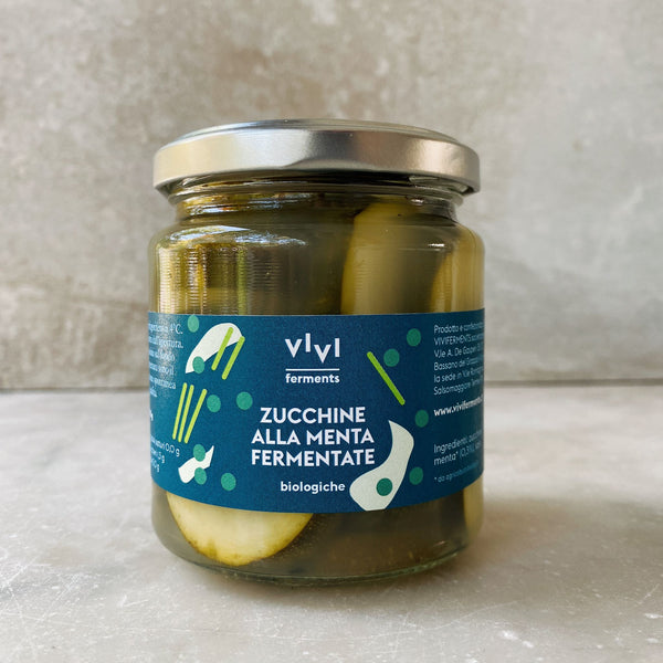 ZUCCHINE ALLA MENTA FERMENTATE biologiche