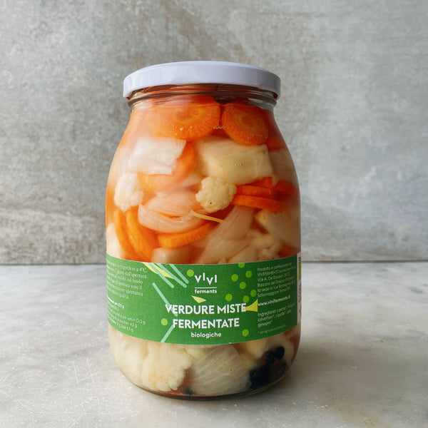 VERDURE MISTE FERMENTATE biologiche (vaso da 1 kg)